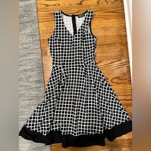 Papermoon Stitch Fix Black and White Grid Dress